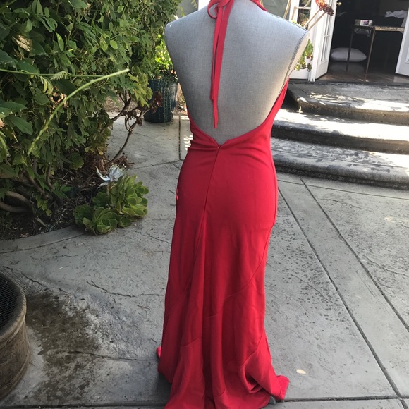 Nicole Batki Red Formal Dress Size Medium - Picture 4 of 9
